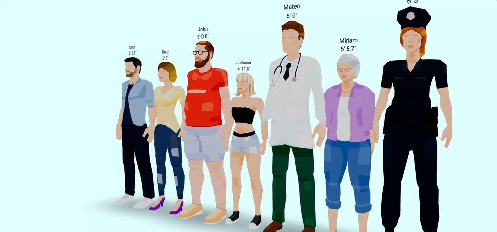 3d height comparison