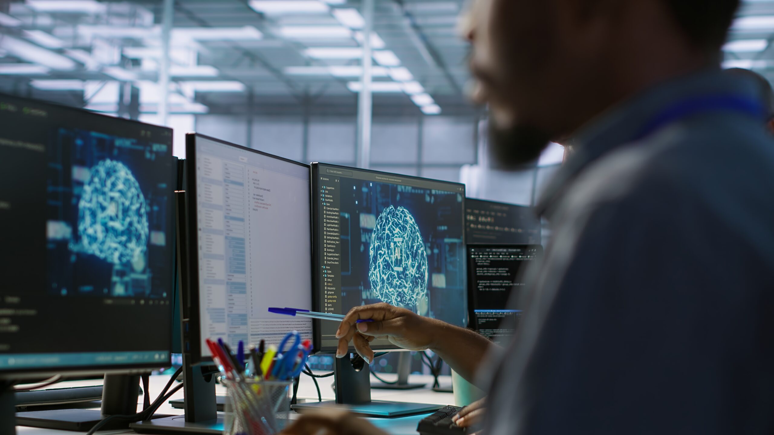 Machine learning expert in data center maintaining company network